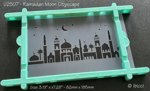 ibicci Ramadan Moon Cityscape stencil Landscape